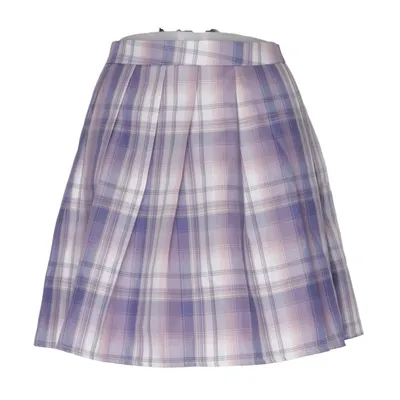 Nederdel (Blå, Lilla, Hvid) fra Romwe Polyester