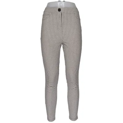 Broek (Wit, Zwart) van Zara Elastaan, Polyamide, Polyester, Viscose