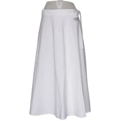 Wrap skirt (White) from Twinset Cotton, Elastane
