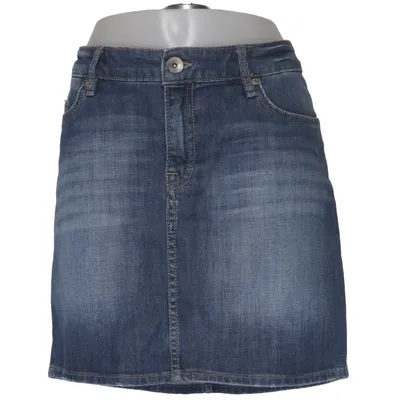 Jeanskjol (Blå) från L.O.G.G by H&M Bomull, Elastan