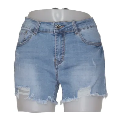 Short en jean (Bleu) de Redseventy Coton, Élasthane, Polyester