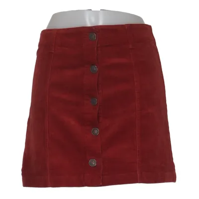 Skirt (Red) from Forever 21 Cotton, Elastane