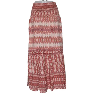 Maxi rok (Bruin, Beige) van Cream Viscose