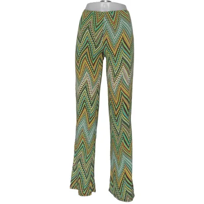 Palazzo pants (Green, Yellow, Multicolored) from Elégance Miss Elastane, Viscose