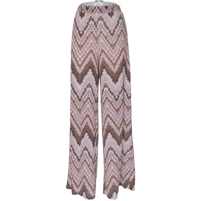 Palazzobukser (Pink, Brun, Hvid) fra Ilse Jacobsen Elastan, Metallfiber, Polyester