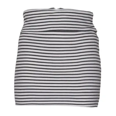 Skirt (Black, White) from Brandy Melville Cotton, Nylon