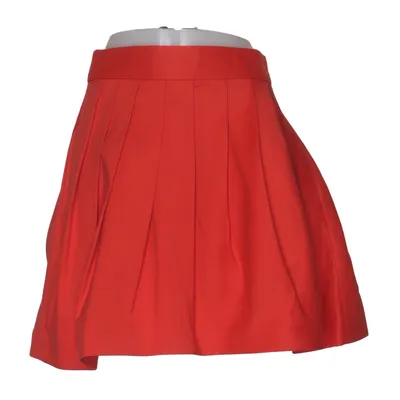Nederdel (Rød) fra Halston Heritage Bomuld, Silke, Viscose