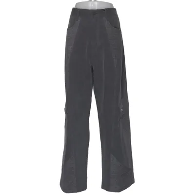 Pantalon cargo (Gris) de Machine Coton, Polyuréthane, Viscose