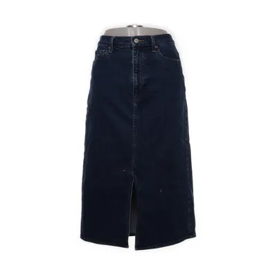 Jupe en jean (Bleu) de Uniqlo Jeans Coton, Élasthane, Polyester