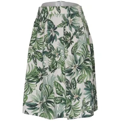 Skirt (White, Green) from Hallhuber Cotton, Elastane