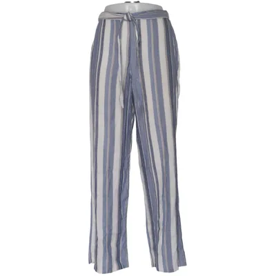 Pantalon (Bleu, Blanc) de Amazon Acrylique, Lin, Viscose