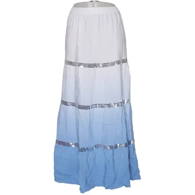 Maxi skirt (Blue, White)