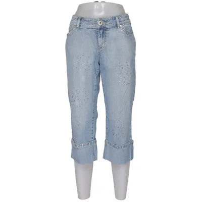 Three-quarter pants (Blue) from Young Order Unlimited Cotton, Elastane