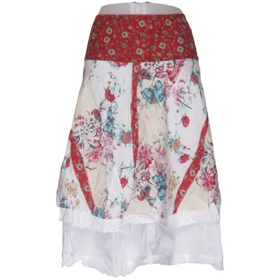 Rok (Wit, Rood, Meerkleurig) van Promod Katoen, Polyester