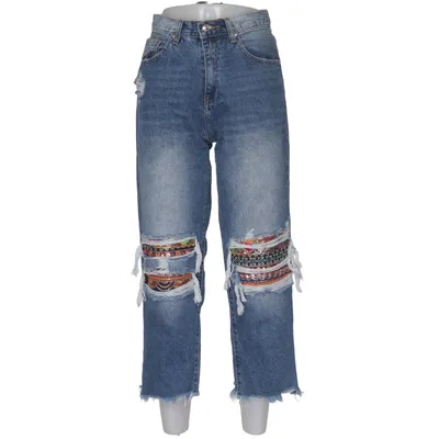 Jeans (Blå, Flerfärgad) från Sexy Woman Bomull, Viskos