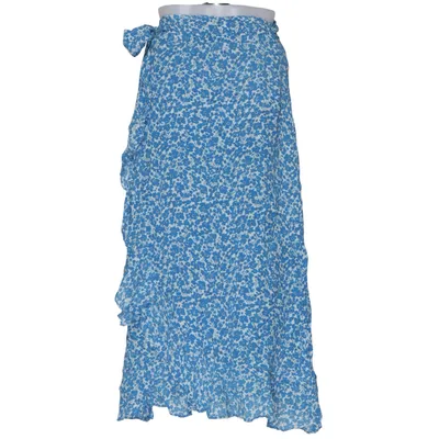 Jupe portefeuille (Bleu, Blanc) de Boii Viscose