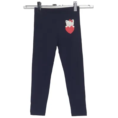 Leggings (Blauw) van Kids Katoen, Elastaan