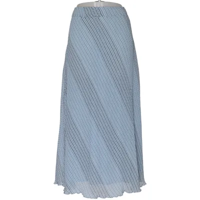 Jupe longue (Bleu, Blanc, Noir) de Ganni Polyester recyclé