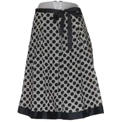 Rok (Wit, Zwart) van Zara Basic Katoen, Zijde, Viscose