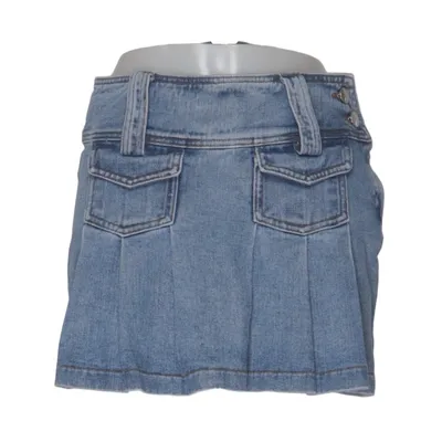 Spijkerrok (Blauw) van Delias Katoen, Viscose