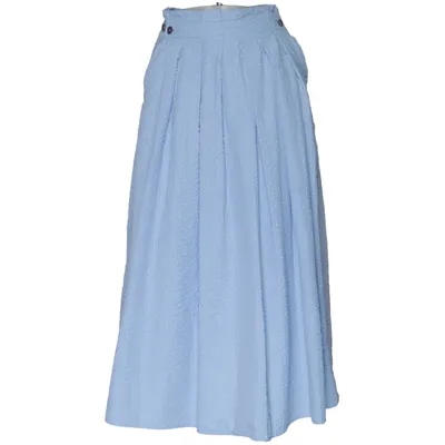 Långkjol (Blå) från Lindex Bomull, Polyester