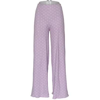 Palazzobyxor (Lila, Vit) från Bershka Elastan, Polyester