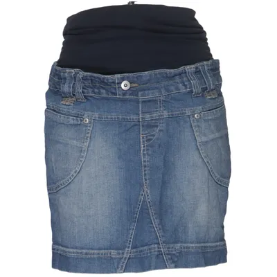 Jupe maternité (Bleu) de Mamalicious Coton, Élasthane
