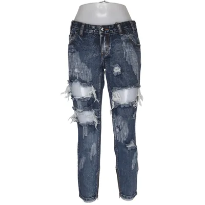 Jeans (Blå) från ONE Bomull