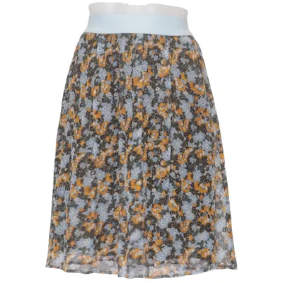 Skirt (Blue, Yellow, Multicolored) from Custommade Polyester, Silk, Viscose