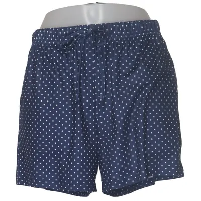 Pajama shorts (Blue, White) from Ekouaer Elastane, Polyester