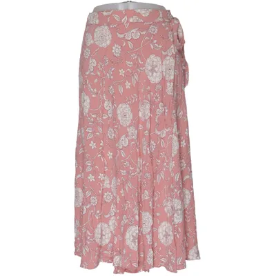Wrap skirt (Pink, White) from Indiska Viscose