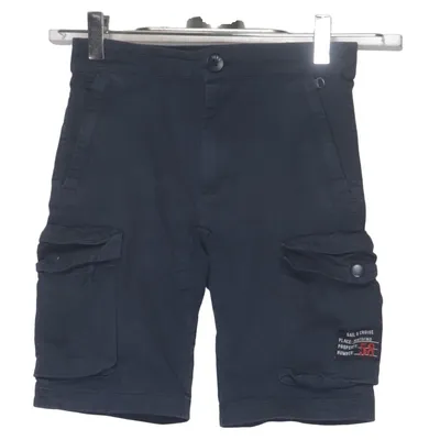 Shorts cargo (Bleu) de Lana Coton, Élasthane
