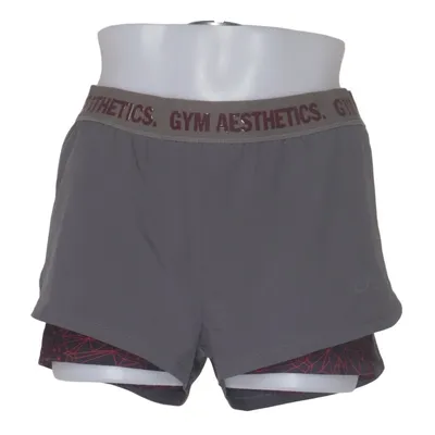 Sportshorts (Grau, Pink) von Gym Aesthetics Elasthan, Polyamid, Polyester