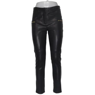 Leren broek (Zwart) van By Malene Birger Viscose