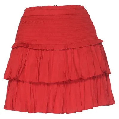 Kjol (Röd) från Reset Polyester, Viskos