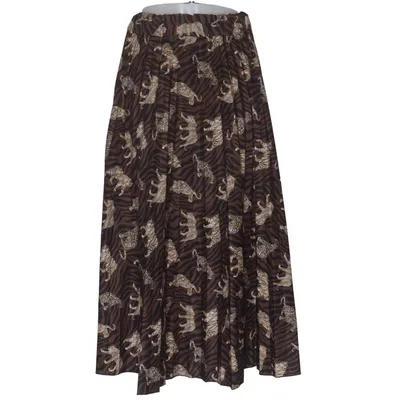 Maxi rok (Bruin, Meerkleurig) van Garconne Elastaan, Polyester