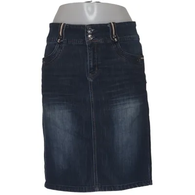 Jeanskjol (Blå) från Dromedar Bomull, Elastan, Polyester
