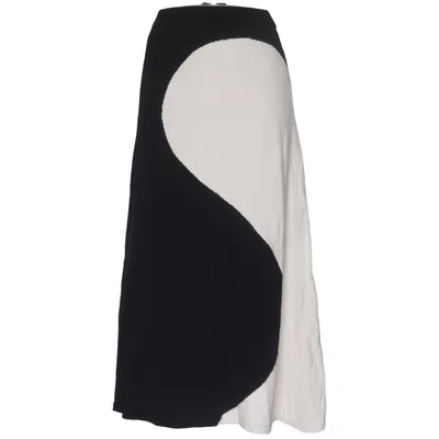 Jupe longue (Noir, Blanc) de Jan 'N June Coton biologique