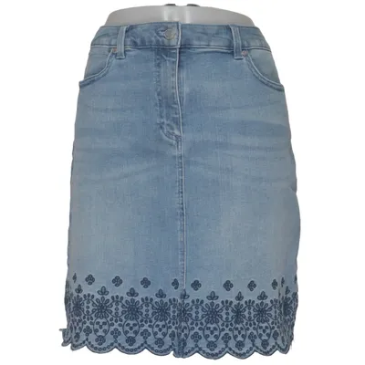 Spijkerrok (Blauw) van Talbots Katoen, Elastaan, Polyester