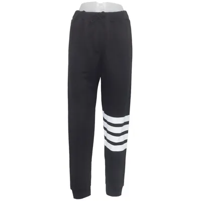 Sweatpants (Black, White) from Boohoo Fit Polyester