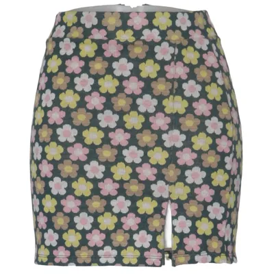 Skirt (Green, Multicolored) from Clockhouse by C&A Elastane, Polyester, Viscose