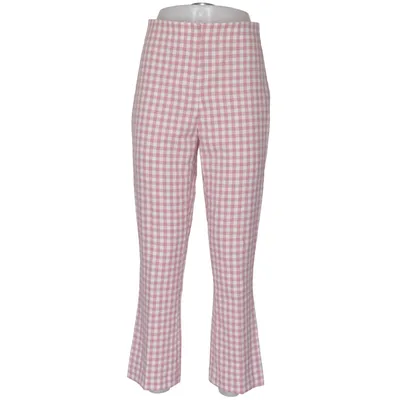 Broek (Roze, Wit) van Zara Elastaan, Polyester, Viscose