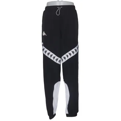 Træningsbukser (Sort, Hvid) fra Kappa Elastan, Polyester