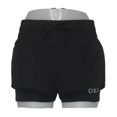 Short de sport (Noir) de OTP Élasthane, Polyester