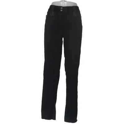 Stoffhose (Schwarz) von Roberto Verino Acetat, Cupro, Elasthan, Leder, Wolle