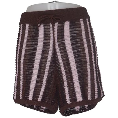 Shorts (Brown, Pink) from Zara Cotton, Polyester