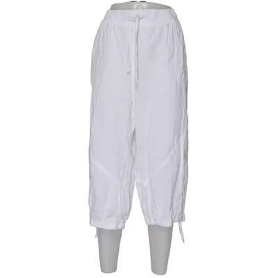 Three-quarter pants (White) from Zizzi Cotton