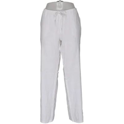 Bukser (Hvid) fra Divided by H&M Viscose, Linned, Polyester, Bomuld