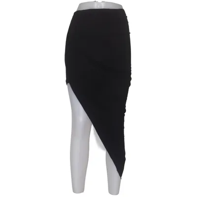 Jupe portefeuille (Noir) de Make Way Élasthane, Viscose