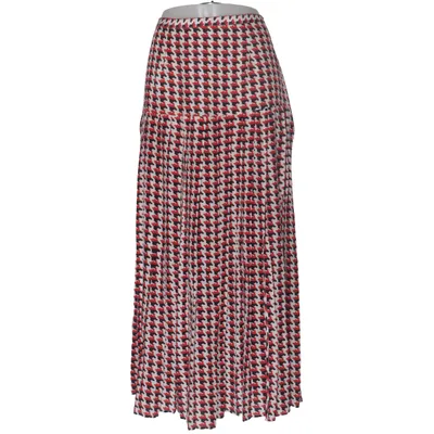 Maxi skirt (Red, White, Black) from Rixo Polyester, Silk